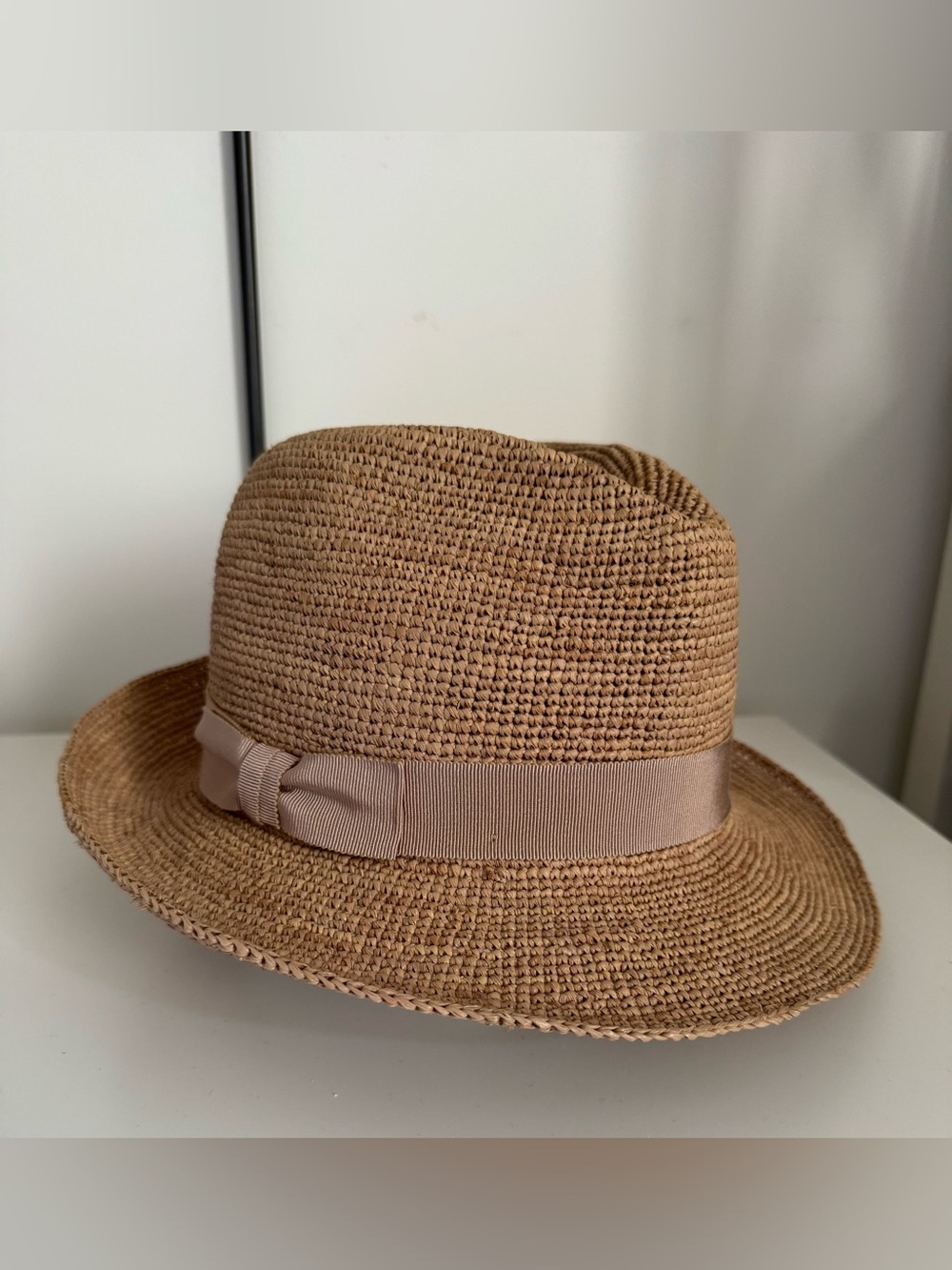 Helen Kaminski Raffia Fedora Hat, One Size